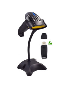 Ewent EW3430 lector de código de barras Lector de códigos de barras portátil 1D LED Negro