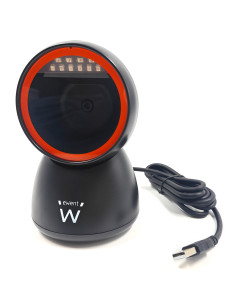 Ewent EW3450 lector de código de barras Lector de códigos de barras fijo 1D 2D CMOS Negro