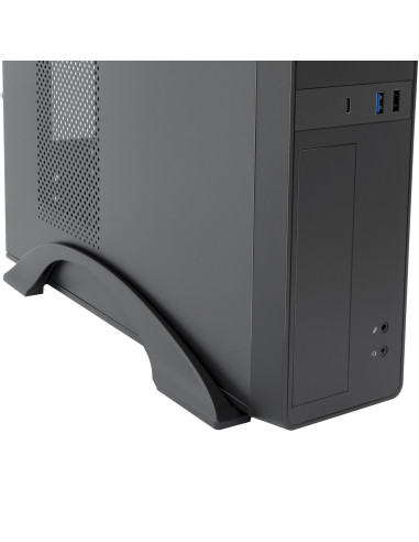 CoolBox CAJA MATX SLIM T310 USB-C 3.2 GEN1 + MULTILECTOR SD FTE.B500GR-S 500W