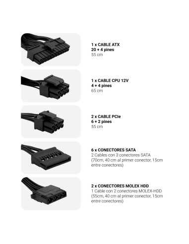 CoolBox FUENTE DE ALIMENTACION ATX POWERLINE III 750W 85%EFI