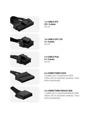 CoolBox FUENTE DE ALIMENTACION ATX POWERLINE III 850W 85%EFI