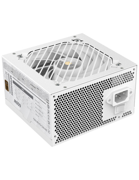 Mars Gaming MPB650SIW unidad de fuente de alimentación 650 W 24-pin ATX ATX Blanco