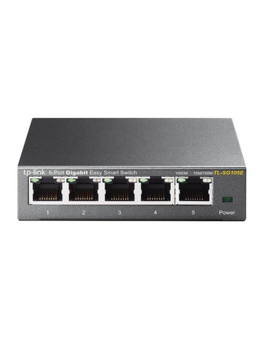 TP-Link TL-SG105E Gestionado L2 Gigabit Ethernet (10 100 1000) Negro