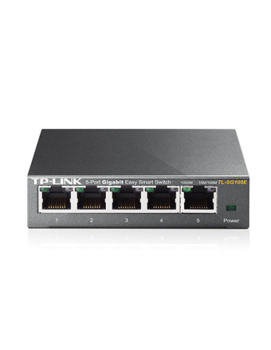 TP-Link TL-SG105E Gestionado L2 Gigabit Ethernet (10 100 1000) Negro