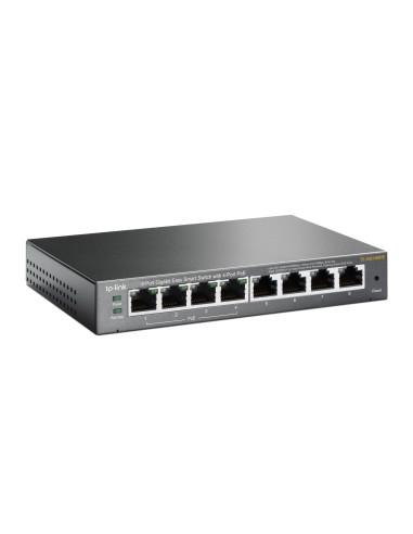 TP-Link TL-SG108PE Gestionado L2 Gigabit Ethernet (10 100 1000) Energía sobre Ethernet (PoE) Negro