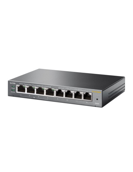 TP-Link TL-SG108PE Gestionado L2 Gigabit Ethernet (10 100 1000) Energía sobre Ethernet (PoE) Negro
