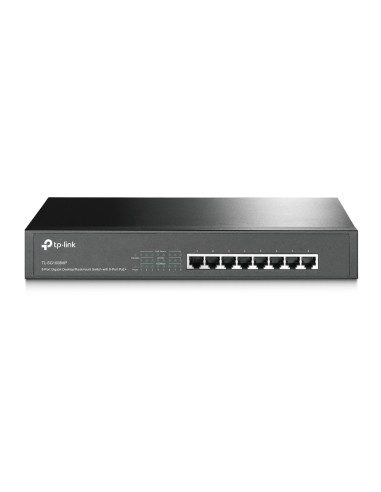 TP-Link TL-SG1008MP No administrado Gigabit Ethernet (10 100 1000) Energía sobre Ethernet (PoE) 1U Negro