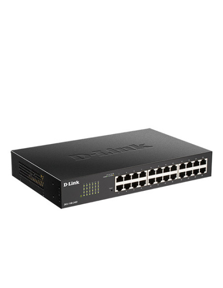 D-Link DGS-1100-24V2 switch Gestionado L2 Gigabit Ethernet (10 100 1000) 1U Negro