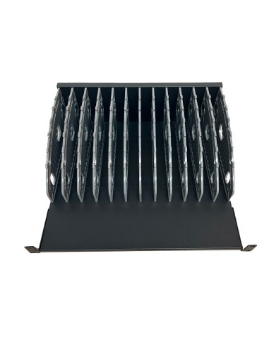 Ewent EW1721 organizador para estación de carga Acrilonitrilo butadieno estireno (ABS), Metal, Plástico Negro