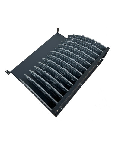Ewent EW1721 organizador para estación de carga Acrilonitrilo butadieno estireno (ABS), Metal, Plástico Negro