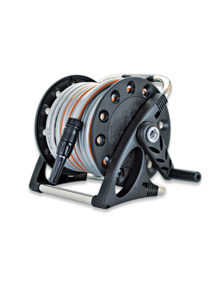 Claber Aquapony Carrete de pie Negro, Gris, Naranja