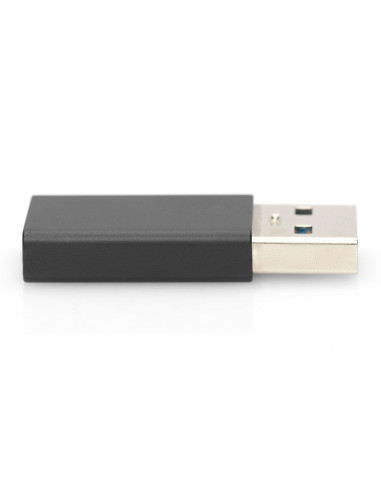 Ewent EW9650 cambiador de género para cable USB Type-A USB Type-C Negro