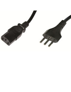 Ewent EC1903 cable de transmisión Negro 1,8 m Enchufe tipo L C13 acoplador