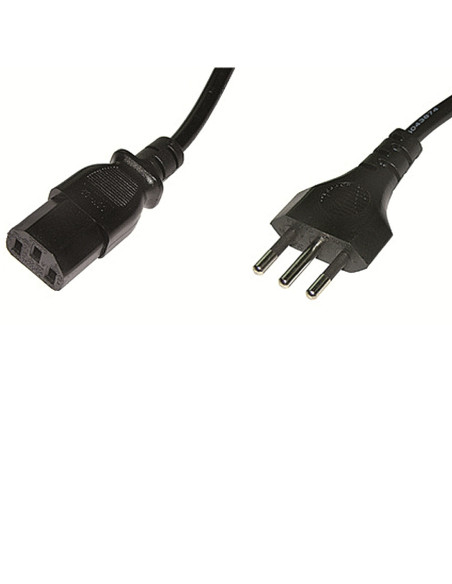 Ewent EC1903 cable de transmisión Negro 1,8 m Enchufe tipo L C13 acoplador