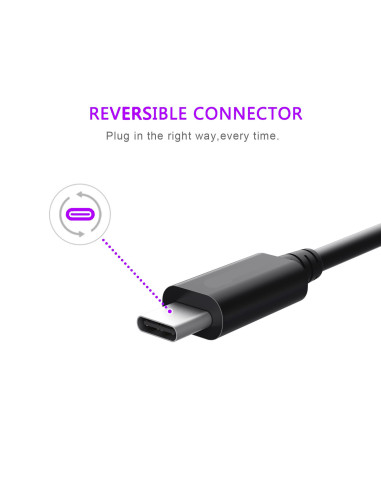 Ewent EC1044 cable USB USB 3.2 Gen 1 (3.1 Gen 1) 3 m USB A USB C Negro