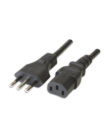Ewent EC1904 cable de transmisión Negro 3 m Enchufe tipo L C13 acoplador