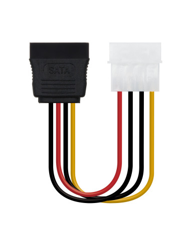 Nanocable CABLE SATA ALIMENTACION 5.25"(MOLEX 4PIN) M-SATA H 16CM OEM