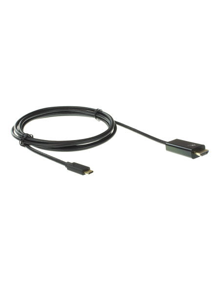 Ewent EW9824 adaptador de cable de vídeo 2 m USB Tipo C HDMI tipo A (Estándar) Negro