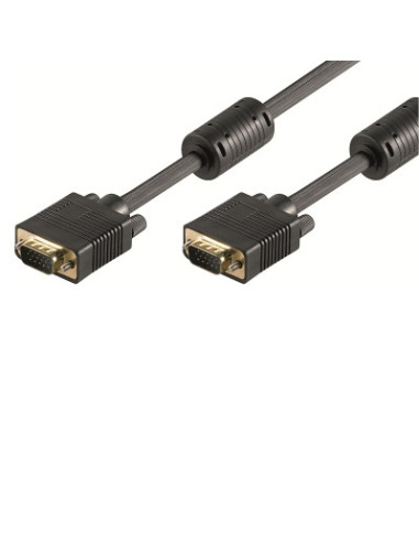 Ewent EW-110100-020-N-P cable VGA 2 m VGA (D-Sub) Negro