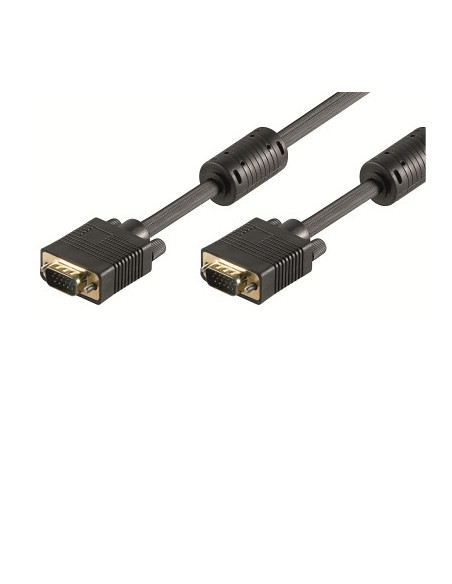 Ewent EW-110100-020-N-P cable VGA 2 m VGA (D-Sub) Negro