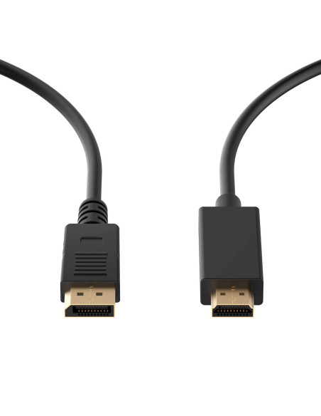 Ewent EC1432 adaptador de cable de vídeo 3 m DisplayPort HDMI tipo A (Estándar) Negro