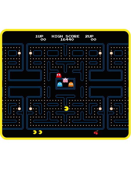 Konix 82541120979 alfombrilla para ratón Alfombrilla de ratón para juegos Negro, Amarillo