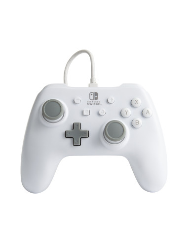 PowerA 1517033-01 mando y volante Gris, Blanco USB Gamepad Analógico Nintendo Switch