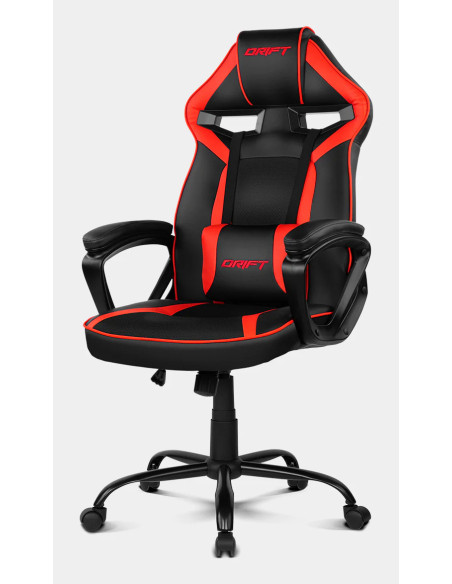 DRIFT DR50PROBR silla para videojuegos Silla para videojuegos de PC Asiento acolchado Negro, Rojo