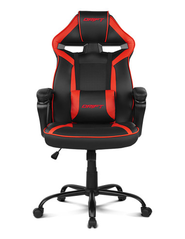 DRIFT DR50PROBR silla para videojuegos Silla para videojuegos de PC Asiento acolchado Negro, Rojo
