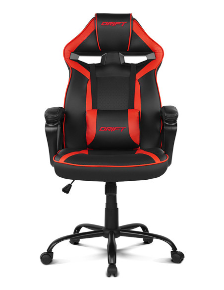 DRIFT DR50PROBR silla para videojuegos Silla para videojuegos de PC Asiento acolchado Negro, Rojo