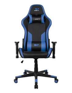 DRIFT DR90V8BL silla para videojuegos Silla para videojuegos de PC Asiento acolchado Negro, Azul