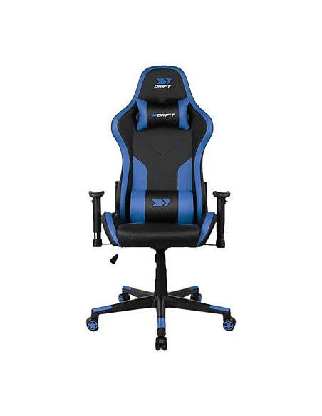 DRIFT DR90V8BL silla para videojuegos Silla para videojuegos de PC Asiento acolchado Negro, Azul