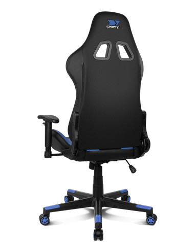 DRIFT DR90V8BL silla para videojuegos Silla para videojuegos de PC Asiento acolchado Negro, Azul