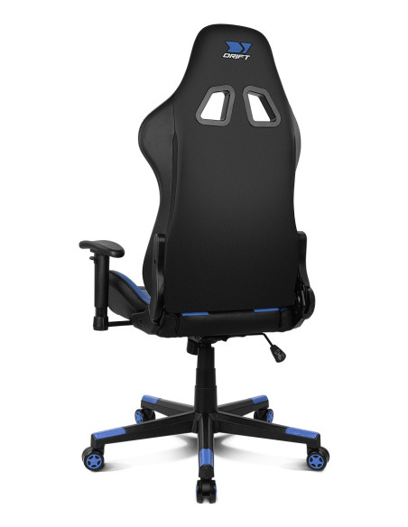 DRIFT DR90V8BL silla para videojuegos Silla para videojuegos de PC Asiento acolchado Negro, Azul