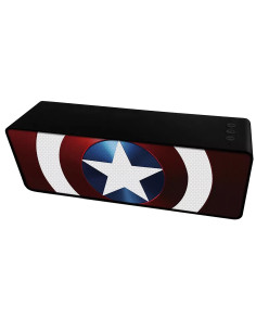 ERT Group Altavoz Bt stereo 2.1 portátil inalambrico 10W Captain America 001 Marvel Rojo 2