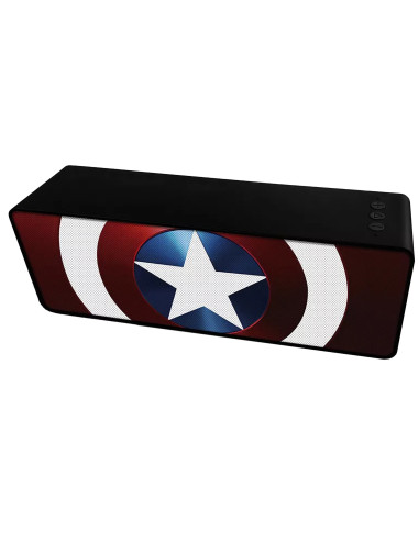 ERT Group Altavoz Bt stereo 2.1 portátil inalambrico 10W Captain America 001 Marvel Rojo