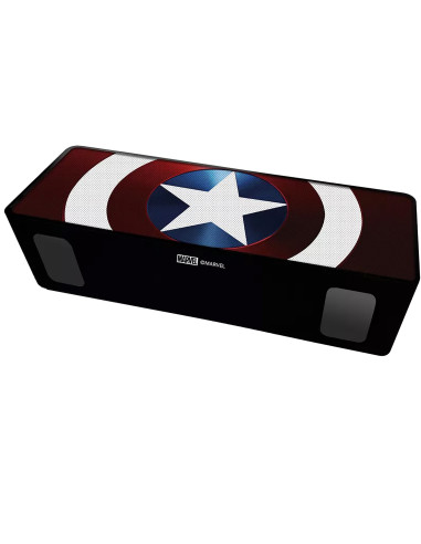 ERT Group Altavoz Bt stereo 2.1 portátil inalambrico 10W Captain America 001 Marvel Rojo