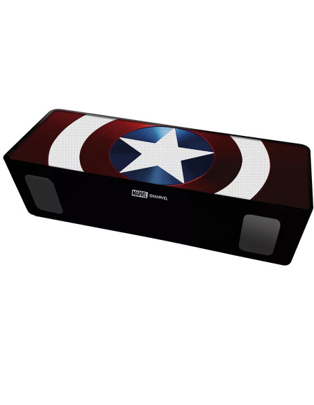 ERT Group Altavoz Bt stereo 2.1 portátil inalambrico 10W Captain America 001 Marvel Rojo