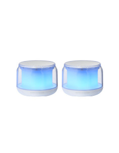Mars Gaming MS-AURA, Altavoces Bluetooth 5.3, Chipset DSP Personalizado 15W, Iluminación RGB con Diseño ClearView 360º,