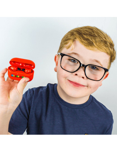 OTL Technologies Super Mario Auriculares Inalámbrico Dentro de oído Llamadas Música Bluetooth Rojo