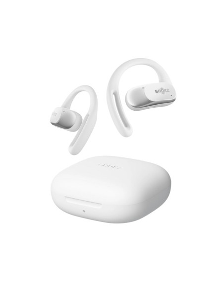 SHOKZ OpenFit Air, weiss Auriculares Inalámbrico gancho de oreja Llamadas Música Deporte Uso diario Bluetooth Blanco