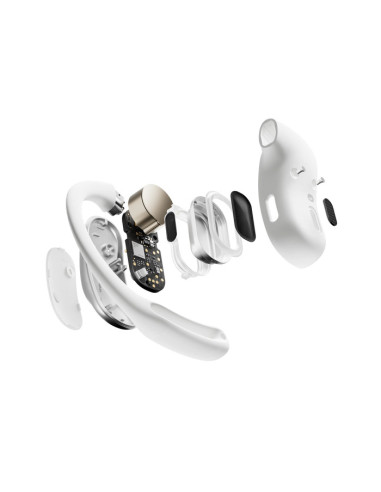SHOKZ OpenFit Air, weiss Auriculares Inalámbrico gancho de oreja Llamadas Música Deporte Uso diario Bluetooth Blanco