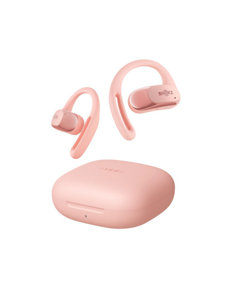 SHOKZ OpenFit Air Auriculares Inalámbrico gancho de oreja Llamadas Música Deporte Uso diario Bluetooth Rosa