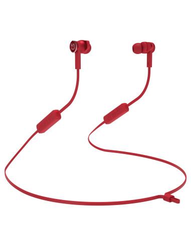 Hiditec AKEN Auriculares Inalámbrico Dentro de oído, Banda para cuello Llamadas Música Bluetooth Rojo