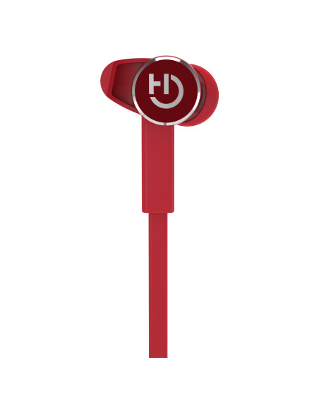Hiditec AKEN Auriculares Inalámbrico Dentro de oído, Banda para cuello Llamadas Música Bluetooth Rojo