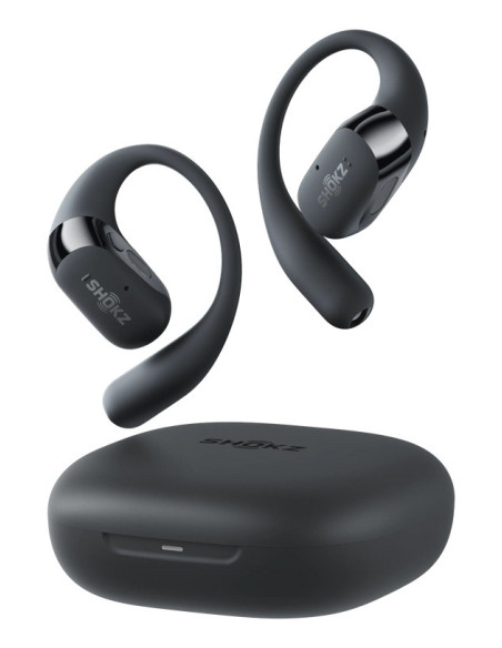 SHOKZ OpenFit 2 Auriculares Inalámbrico gancho de oreja, De oreja abierta Llamadas Música Deporte Uso diario Negro