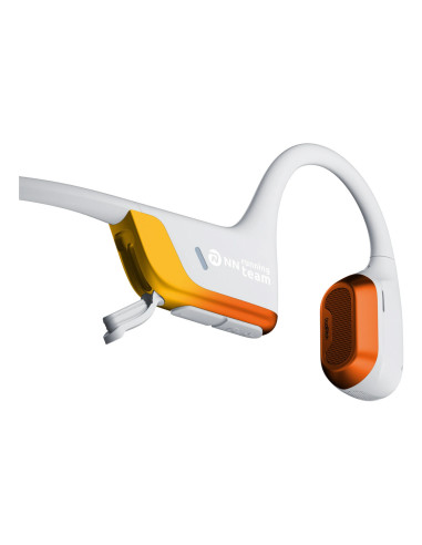 SHOKZ OpenRun Pro 2 Auriculares Inalámbrico gancho de oreja Deportes Bluetooth Naranja, Blanco