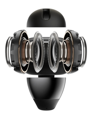 SHOKZ OpenDots ONE Auriculares Inalámbrico Clip de oreja Llamadas Música Deporte Uso diario Bluetooth Negro