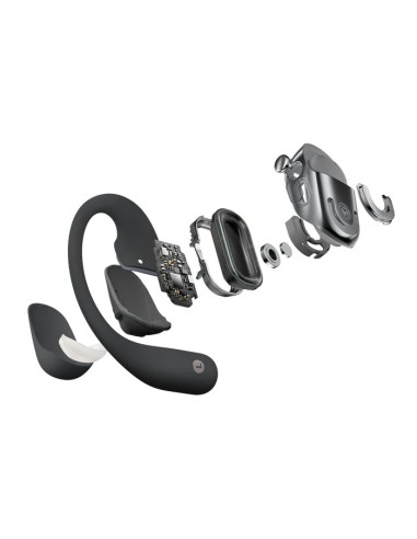 SHOKZ OpenFit 2+ Auriculares Inalámbrico gancho de oreja, Dentro de oído Llamadas Música Bluetooth Negro