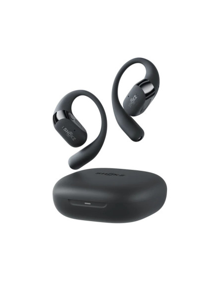 SHOKZ OpenFit 2+ Auriculares Inalámbrico gancho de oreja, Dentro de oído Llamadas Música Bluetooth Negro